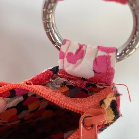 Vera Bradley Crossbody Multi-Zipper Bright Colored Purse - Picture 5 of 13